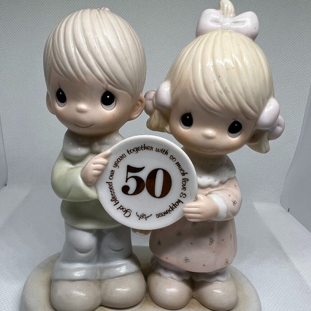 3 Figuras exclusivas de PRECIOUS MOMENTS - Figuras de porcelana coleccionables.